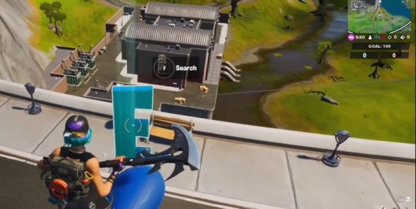 Где находится последняя буква E в Fortnite 2