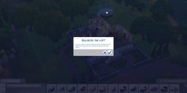 The Sims 4: Как снести участок бульдозером The Sims 4: Как снести участок бульдозером