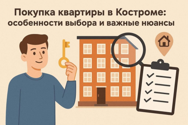 Приобретение квартиры в Костроме: особенности выбора и важные нюансы